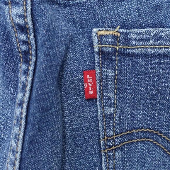 Levi's Boyfriend Jeans Women's 6P Medium Blue Denim Cotton Straight Leg Zip Fly - Picture 8 of 10